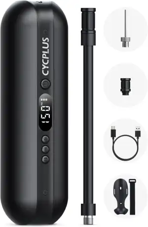 CYCPLUS Luftpumpe 150PSI Elektrischer Kompressor Tragbar Fahrradpumpe Mini Reife
