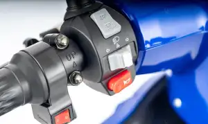 VELECO Seniorenmobil Lithium-Ionen Akku 4-Rad ElektroRoller 1000W FASTER (BLAU)