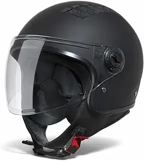 VINZ Como Jethelm mit Visier ECE 22.06 Zertifiziert | Roller Helm Mopedhelm Für 