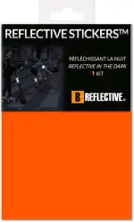 3M® Colors™, Ausgeschnittene reflektierende Aufkleber, Multi Support: Fahrrad, Roller, Elektroroller, Alle Helme, 3M Technology, 20x30 cm, Orange