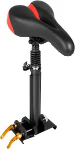 Fahrradsitz Rollersitz Fahrrad Sattel, Universal Klappstuhl Sitz für E Scooter, PU Elektroroller Sitz Höhenverstellbar 45-65CM