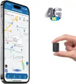 TKMARS Mini GPS Tracker 4G, 1500mAh 60 Tage Langzeitbatterie, magnetischer Live Ortungsgerät Sender ABO erforderlich, APP/Web-Tracking und Alarme, einstellbar Aktualisierungsintervall