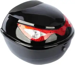 SEVICO Motorradkoffer Top-Case Roller und Motorrad Koffer Schwarz Motorradtasche Helmkoffer für R...