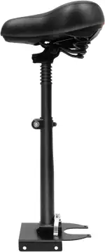 E Scooter Sitz, Elektrscooter Satte, Elektroroller Sattelsitz mit Stoßdämpfenden, Einstellbare Höhe 50-68cm, Faltbar, Schwarz