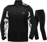 IRON JIA’S Regenanzug Herren Motorrad Regenjacke Wasserdichter Winddicht Atmungsaktiver Reflektie...