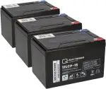 Akku Kompatibel 36V 15Ah (3x12V 15Ah) E-Scooter E-Roller AGM - Langlebig - Wartungsfrei - Zuverlässig - Ersatzakku - Akku - Batterie - Stromversorgung