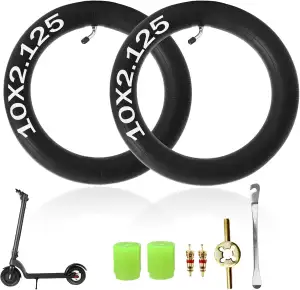 2 Stück 10x2,125 Schlauch 10x2.125 E Scooter Reifen 10 zoll für Ninebot F20/F25/