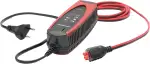 ProCharger 1.000 Batterieladegerät Motorrad & Auto, Intelligentes Ladegerät, 6-12V 1A, Diagnose- & Pflegegerät, Test- & Entsulfatierungsfunktion, Automatische Ladestromanpassung Rot/Schwarz