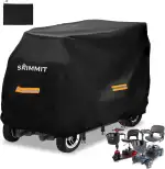 420D Elektromobil Abdeckhaube - Wasserdicht & UV-beständig - Universell passend für die meisten Mobilitätsscooter - Extra-starkem Gummiband - Ideale Abdeckplane für drinnen & draußen L (124x58x99 cm)