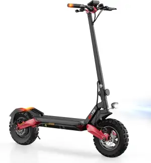 E Scooter mit Straßenzulassung, 10 Zoll Offroad Luftreifen, ABE Elektroroller mi