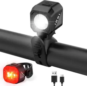 Tavaler Fahrradlicht Set USB Aufladbar | StVZO Zugelassen Fahrradbeleuchtung Set