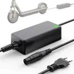 Mezelon E Scooter Ladegerät, Ladekabel 54.6V 2A für Xiaomi 4 Pro Max, 4 Pro Plus, 5 Max, Segway MAX G3/ZT3/ZT3 Pro/F3/F3 Pro/GT3, 48V Akku Elektro Scooter Schnellaufladen für Xiaomi Scooter Elektrisch