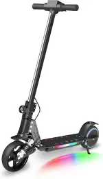 Elektroroller Kinder ab 6-12 Jahren,E Scooter mit Bunter Regenbogenlicht,8KM Reichweite,Faltbarer Elektro Scooter Kinder,130W Elektroscooter,Geschenk für Kinder und Jugendliche