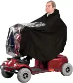 Regenschutz für Mobilitätsroller, Elektroroller, Regenponcho, 100% wasserdicht, mit reflektierend...