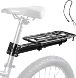 MEGHNA Universal Fahrrad Gepäckträger hinten | 15kg Tragkraft | Einstellbar für 22-29 Zoll Räder | Robuster Alu-Gepäckträger | Einfache Montage mit Werkzeug