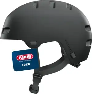 ABUS Fahrradhelm XOXO - Cityhelm im Skater-Look - Helm für Skateboard, Fahrrad, Scooter - mit opt...