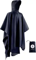 Opret Wasserdicht Regenponcho Damen Herren, Leicht Atmungsaktiv Regencape 3-in-1-Multifunktional ...