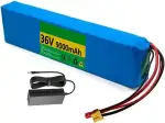 36V 9Ah Ebike Batterie, 36V 9Ah Elektroroller-Akku 36V 9AH Elektrofahrrad Batterie 36V Roller-Akku eingebauter BMS wasserdichter PVC-Akku für 100W ~350W Motor Mit Ladegerät