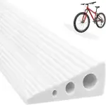 Türschwellenrampe Saugroboter, Schwellenrampe 100x7x3cm, Auffahrrampe mit Rutschfester Oberfläche, Rampe für Saugroboter, Rollstuhl, Rollator, Kinderwagen & Scooter, 500 kg Tragkraft (Weiß)