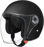 Jethelm Mit Visier, Mopedhelm Motorradhelm Scooter Helm Atmungsaktiv Mopedhelm Für Herren Damen S...