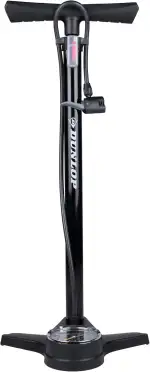 Dunlop Fahrradpumpe mit Doppelventil - Luftpumpe Fahrrad mit 2 Adaptern - für Alle Ventile - Dunl...