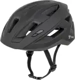 Twirl Fahrradhelm City ONE, schwarz, modernes Design, mit Rücklicht, optimale Passform durch Fitsystem, Helmpolster, Belüftung, hohe Schlagfestigkeit, leicht, hochwertiges Kunststoff