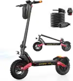E Scooter mit Straßenzulassung, 80-100 KM Reichweite, 48V 15Ah, 10 Zoll Offroad Luftreifen, ABE Elektroroller mit Doppelter Stoßdämpfung, Faltbarer E Roller Offroad Belastung