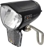nean E-Bike LED Fahrradlicht 70 LUX mit Reflektor und StVZO Zulassung, Fahrradlampe, Fahrrad Frontlicht, Fahrradleuchte vorne, Scheinwerfer mit Aluminium-Kühlplatte, schwarz