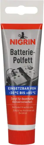NIGRIN Batterie-Polfett, 50 g, sorgt für dauerhafte Kontaktsicherheit, verhindert Kriechströme
