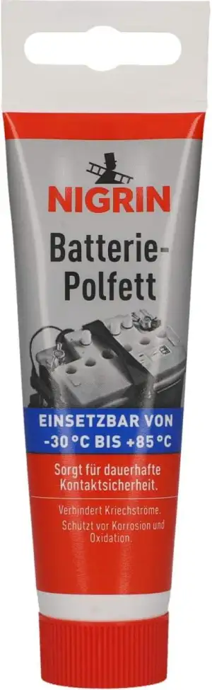 NIGRIN Batterie-Polfett, 50 g, sorgt für dauerhafte Kontaktsicherheit, verhinder