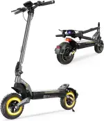 E Scooter mit Straßenzulassung,Max Reichweite 70 KM,10 Zoll Offroad Elektroroller mit Schwingenau...