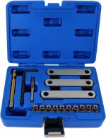 X-UP 16tlg Bremszangen Reparatursatz – Bremsattel-Gewindereparatur-Satz, gewindereparatursatz für bremssattel ，M9 x1.25 ，Kompatibel mit VAG VW Audi Ford Opel