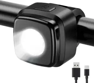 OnMeto Fahrradlicht vorne, IPX5 Wasserdicht Frontfahrrad Lampe Fahrrad licht，USB