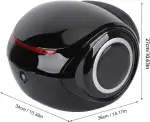 Universal-Motorrad-Topcase, 32L Motorradtransportkoffer mit abnehmbarem Baumwollfutter, Rückenlehne für Beifahrer, Motorrad Heckklappe für Elektrofahrrad Roller (Black)