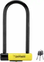 Kryptonite New York LS Bügelschloss - Sicherheitsgrad 9/10, Anti-Diebstahl Fahrradschloss Hohe Sicherheit mit 3 Schlüsseln - 10,2 cm x 26 cm