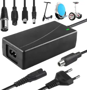 Ladegeräte für Scooter, 42V 2A AC E Scooter Ladekabel, Hoverboard Ladekabel, E Scooter Ladegerät ...