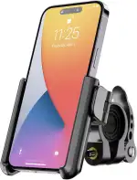 Grefay Handyhalterung Fahrrad Universal Motorrad Handyhalter 【1S Schnelle Demontage】 Handyhalterung für Rennrad MTB Scooter Mit 360 Drehen für 3,5-7,0 Zoll Smartphone