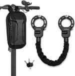E Scooter Schloss mit Tasche, Handschellenschloss 90cm Kettenschloss 8mm, Diebstahlschutz für E R...