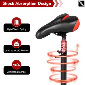 Elektrscooter Sattel, PU Elektroroller Sitz Elektrischer Skateboard Sattel Feder