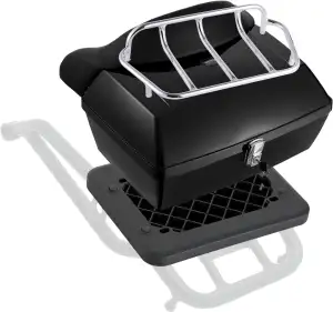 VEVOR Motorrad-Topcase Motorradkoffer 48 L universelle Heckbox aus PP-Material, 
