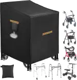 Rollator Abdeckung Wasserdicht,Robuste 420D Rollator Abdeckung,Universell Schutzhülle für Gefalte...