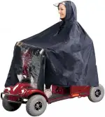 JUTTAUTO Mobility Scooter Regenschutz, Universal Groß Wasserdicht Regenponcho Abdeckung Winddicht...