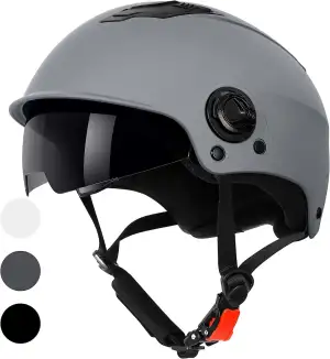WESTT Escape Skaterhelm Fahrradhelm Inliner Helm I Sonnenvisier I Verstellbarer Kinnriemen I Herr...