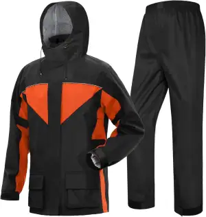 Coutyuyi Motorrad Regenanzug Herren Wasserdicht Atmungsaktiv Regenbekleidung out