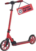 HUDORA Scooter Up 200 - Geräuscharmer Aluminium-Roller für bis zu 100kg - Höhenverstellbarer und zusammenklappbarer Tretroller - Ruckelfreier Kick-Scooter für Kinder/Jugendliche und Erwachsene