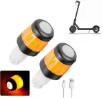 LED-Lenkerleuchte, wasserdicht, für Elektroroller, Lenkerstopfen für Xiaomi, Blinker, wiederaufladbar, für Segway Ninebot Fahrrad, Zubehör für Scooter