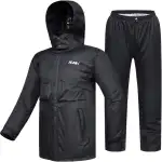 ILM Motorrad Regenkombi Herren Damen Wasserdicht-Regenjacke Verschleißfest, 6 Taschen, 2-teiliges...