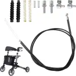 Hochwertiges 12-teiliges Bremskabel Antriebs Rollator Ersatzteil-Set für Gehhilfen, Universell kompatibel mit den meisten Rollator-Marken