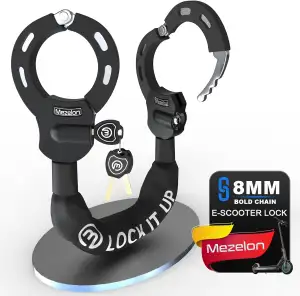 Mezelon E Scooter Schloss 8mm | Fahrradschloss | Hochsicherheits-Schlösser | Han