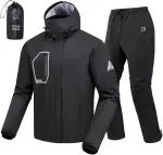 RIDEIRON Motorrad Regenkombi Herren 2-Teiler – Wasserdichte Motorrad Regenbekleidung 15000mm mit ...